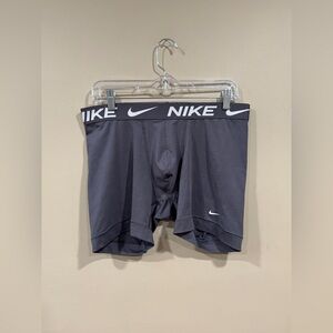 Nike Dri-Fit Men's Boxer Brief Compression Shorts Gray Size L